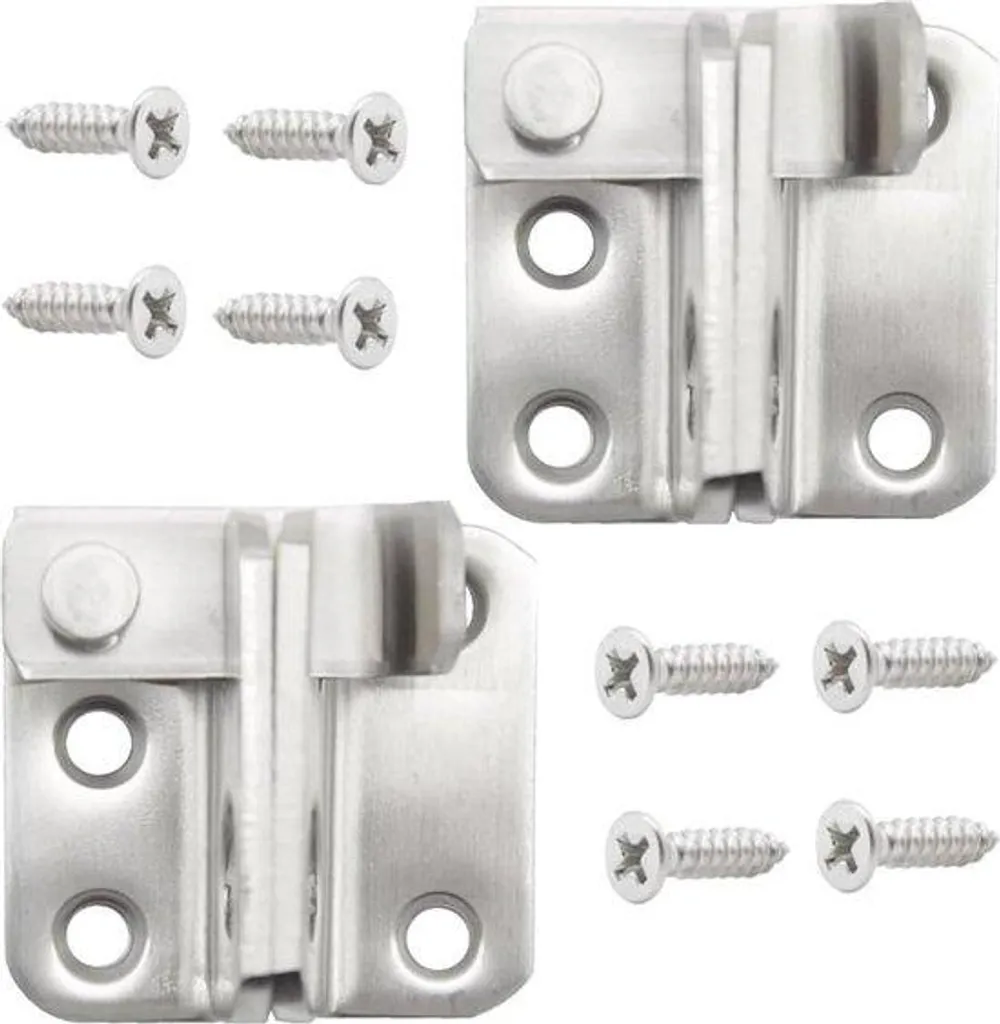 Verrou de sécurité inox 304 anti-corrosion pour menuiserie intérieure
