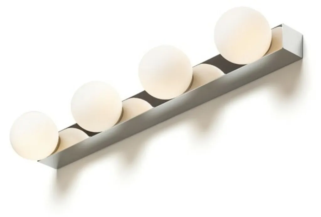 Applique murale étanche IP44 chrome contre l'humidité DOMINO IV RENDL