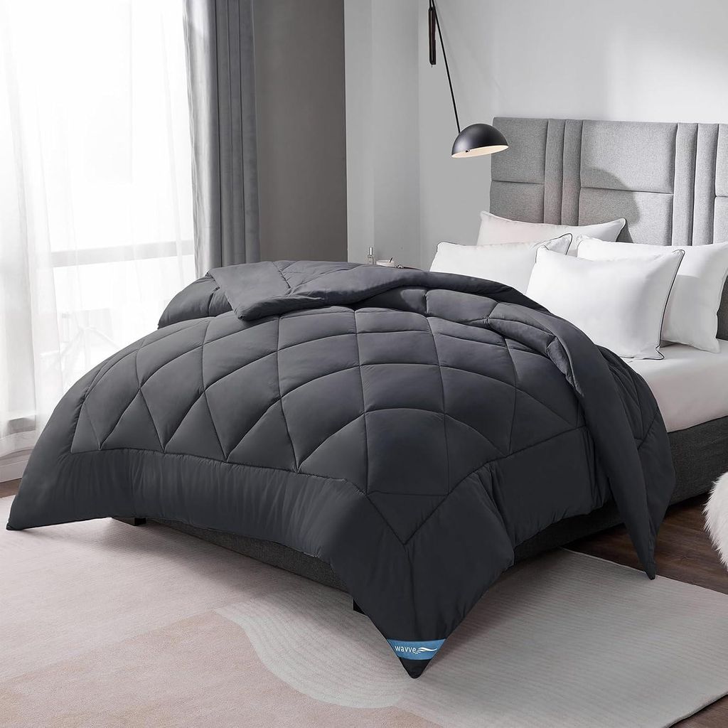 WAVVE Bettdecke 135x200 cm Ohne Bezug Ganzjahresdecke 4 Jahreszeiten, Steppdecke 300gsm Mikrofaser 135x200cm, Super Weiche Zudecke Schlafdecke