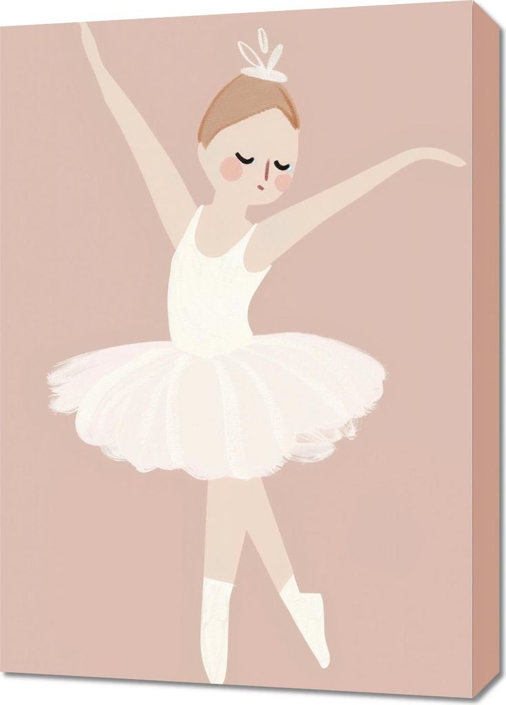 Bild 50x70cm Muster für Kinder, Mädchen fürs Zimmer - Ballett 4