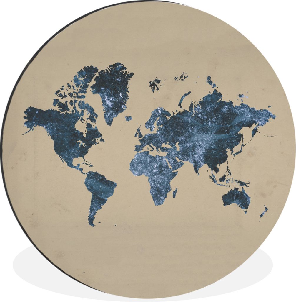 MuchoWow - Mauerkreis - Wandbilder - Runde Bild - Bild aus Aluminium - Schlafzimmer - Wohnzimmerdekoration - Wand Dekoration