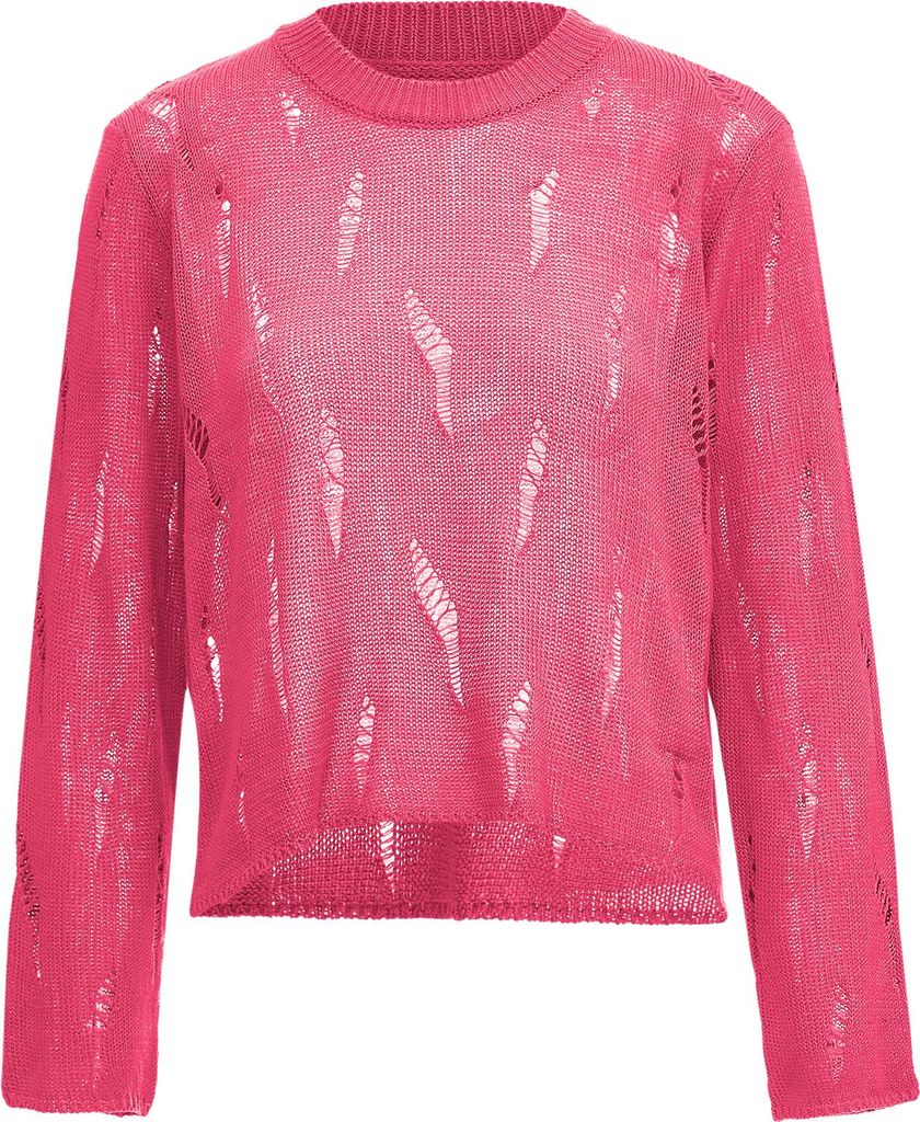 SWIRLY damen strickpullover - pink, XS/S