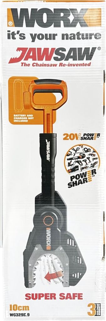 Worx WG329E.9 - Schwarz - Grau - Orange - Akku - Produktbild 
