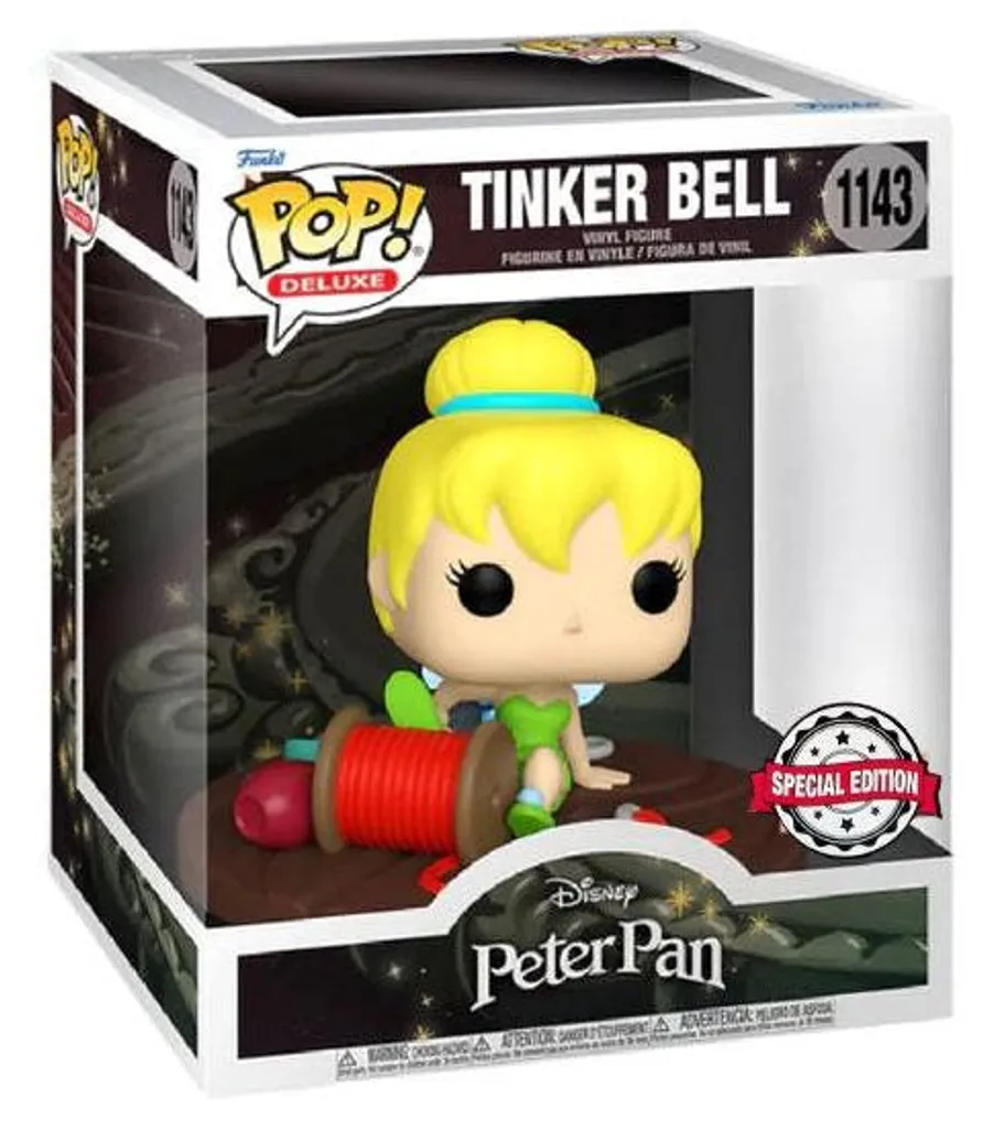 Statue Pop Disney Peter Pan et Fée Clochette Exclusivité Spool 10cm - 2