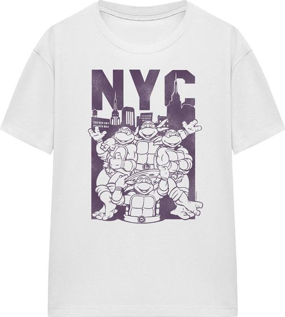 Teenage Mutant Ninja Turtles - "NYC" T-Shirt für Damen TV27089 (M) (Weiß)