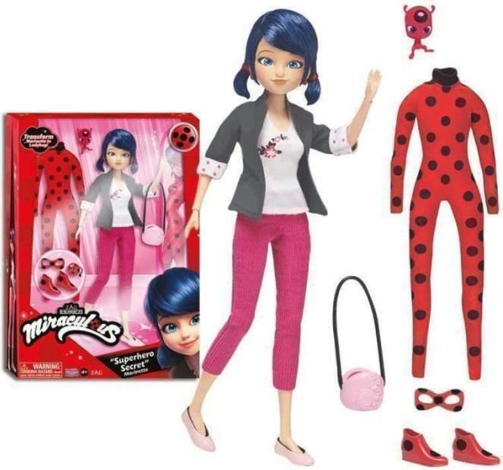 BANDAI Miraculous Ladybug Ankleidepuppe 26 cm mit 2 Outfits
