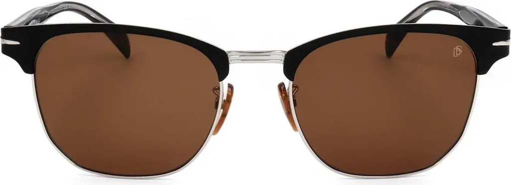 Lunettes David Beckham DB 7057/F/S Noir mat avec charnières argentées