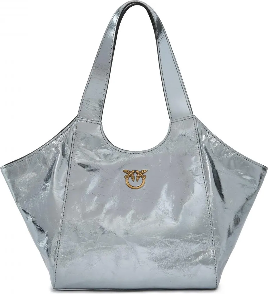 Sac Pinko Argenté Occasion : Le Luxe Accessible en Mini Tote Bag Femme