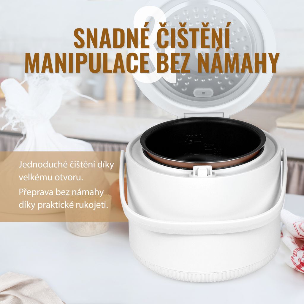 Noaton RC120W, multifunkční rýžovar, 2 l, 6 programů, Obrázek produktu 7