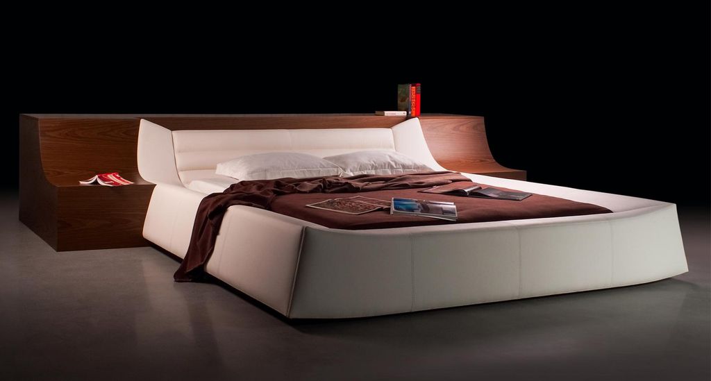 Doppelbett Bett Ehebett Design Luxus Luxur Polsterbett Designbett Leder Betten