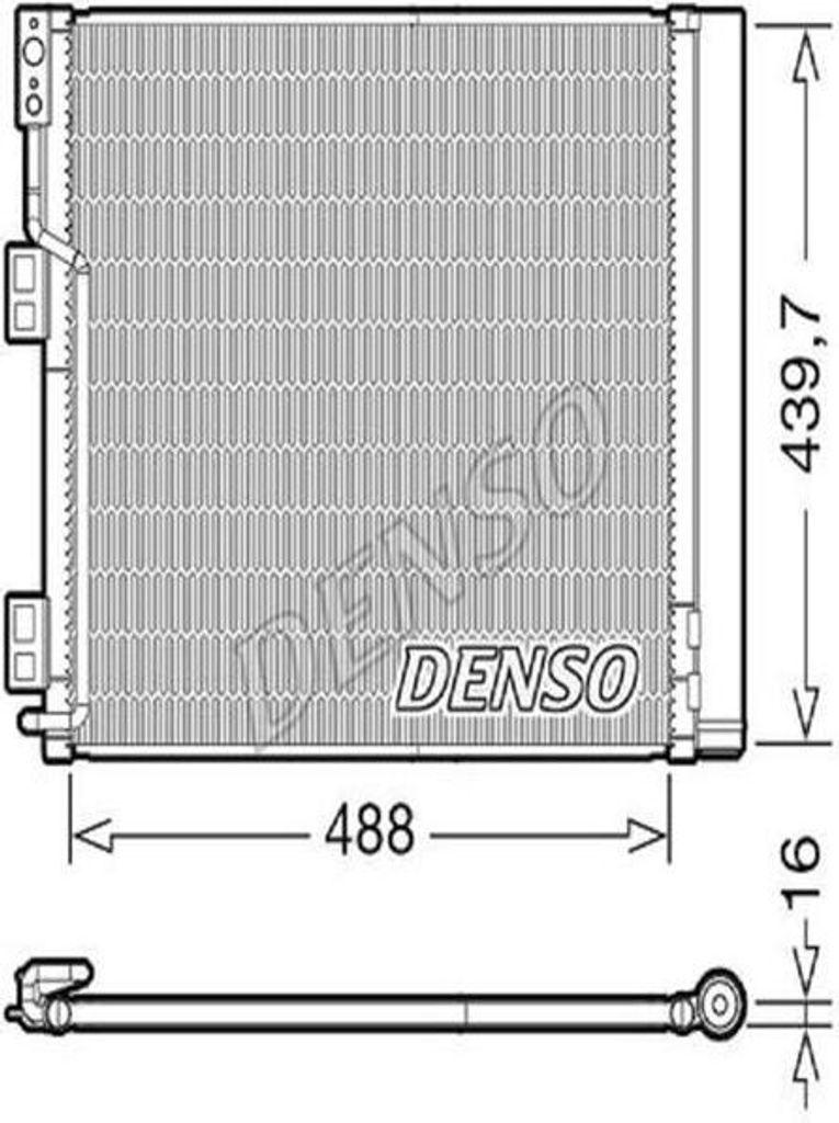 Kondensator, Klimaanlage DENSO DCN46028
