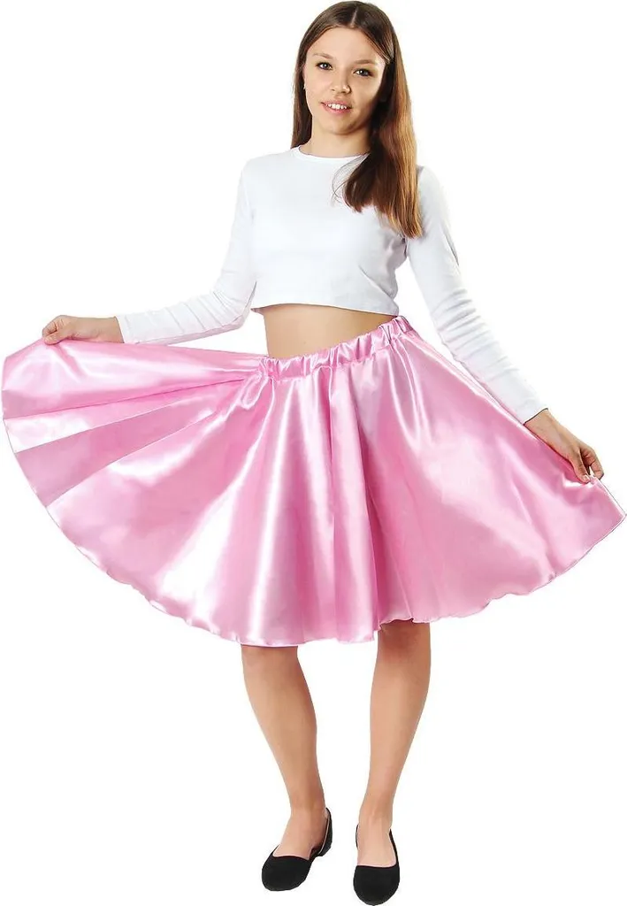 Jupe de poupée satin rose pour cosplay miniature et déco Fairy Tale