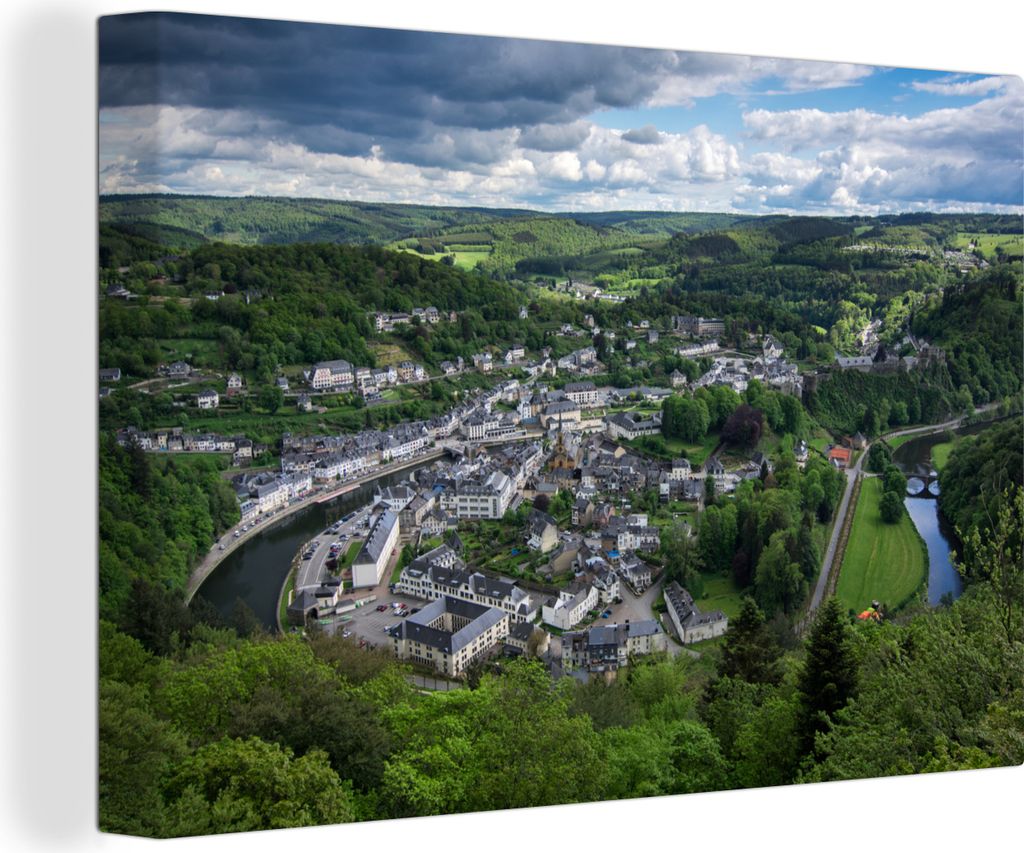 OneMillionCanvasses - Leinwandbilder - 140x90 cm, Bouillon in den Ardennen, Wandbilder Kunstdruck Wanddekoration