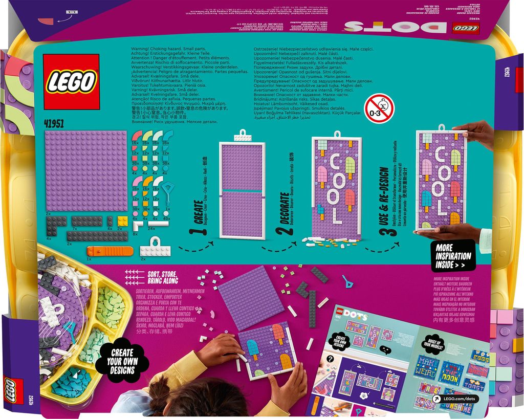 LEGO 41951 DOTS Message Board, DIY Kinderzimmer-Deko, Produktbild 8