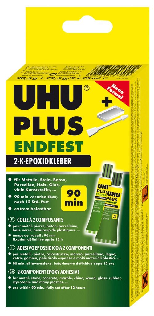 UHU Plus adesivo bicomponente Endfest 163g Immagine del prodotto 