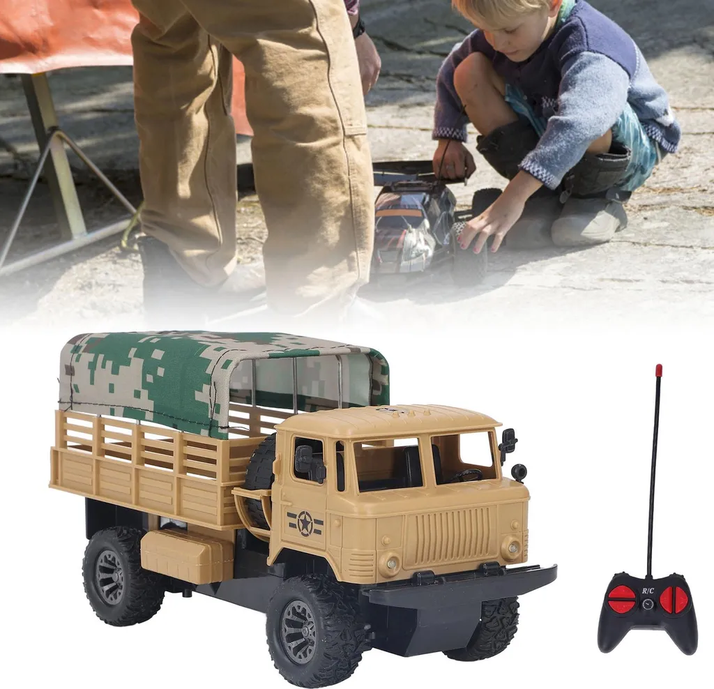 Camion Militaire Télécommandé : Cadeau Idéal Garçon pour Jeu de Rôle