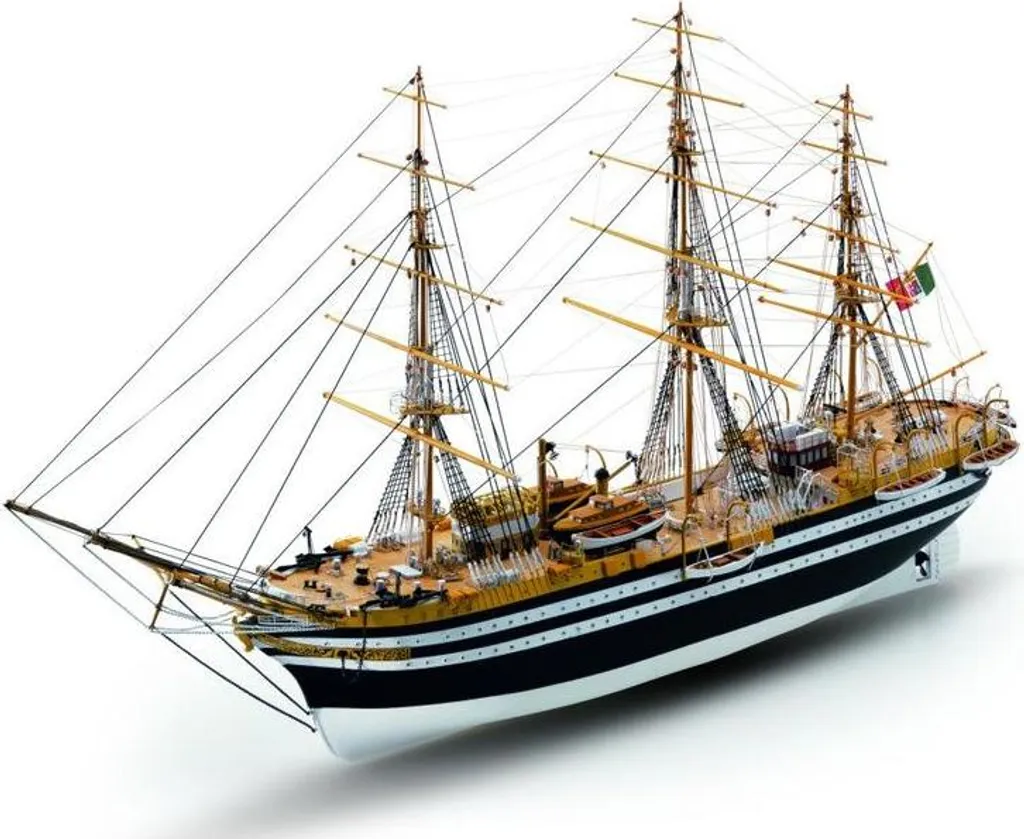 Kit maquette bois facile Amerigo Vespucci 1:350 Mini Mamoli Krick