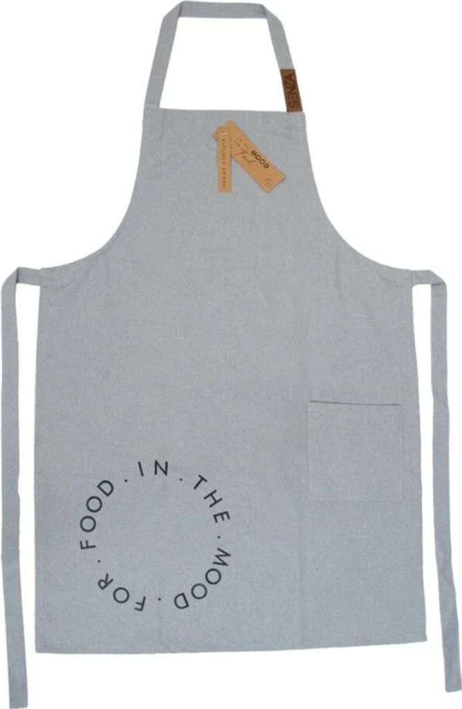 Küchenschürze MOOD FOR FOOD, grau