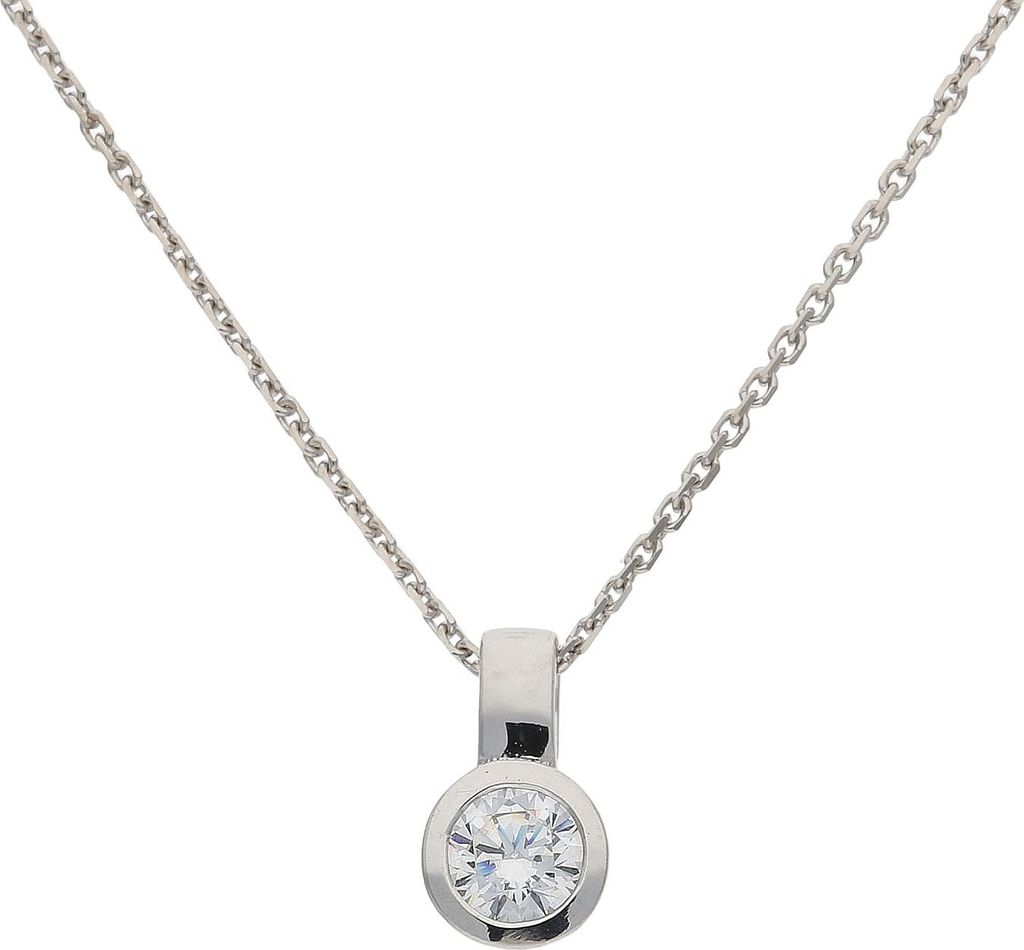 JuwelmaLux Anhänger 333/000 (8 Karat) Weißgold mit Zirkonia JL39-02-0516