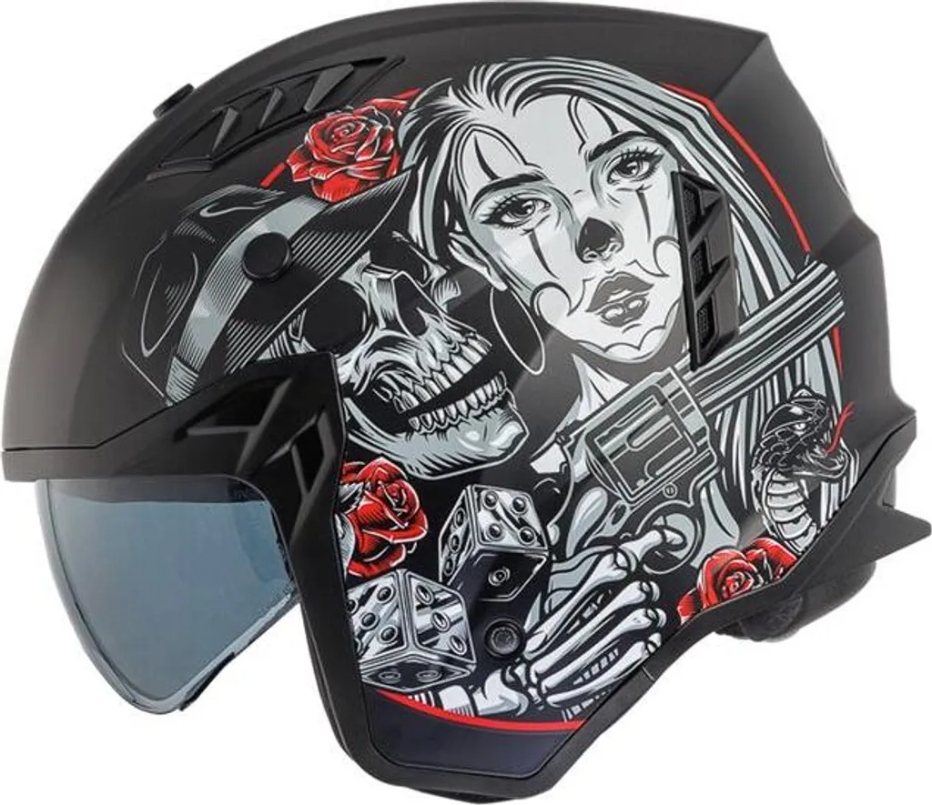 Casque modulable de moto Premier 25 Subverter pliable taille M - 2