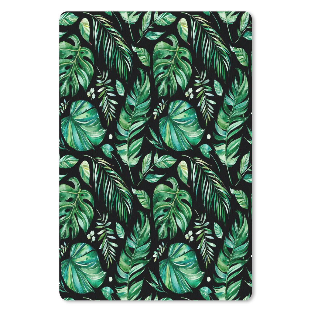 MuchoWow Mauspad Mousepad Blätter - Vintage - Natur 40x60 cm - Mousepads - Maus Mat - Pad - Mausunterlage - Schreibtisch Accesoire