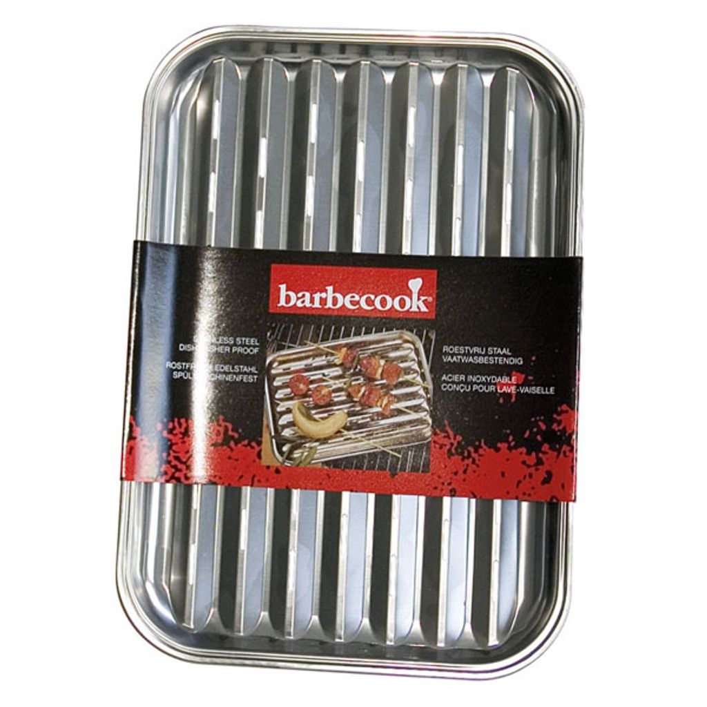 Barbecook wiederverwendbare Grillschale aus Edelstahl 34.5x24cm