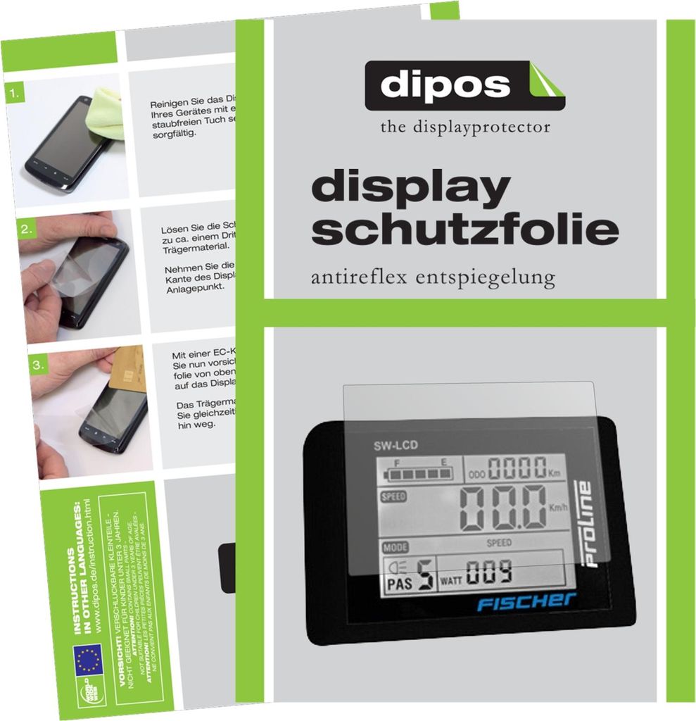 3x Schutzfolie für Fischer SW-LCD ProLine matt Produktbild 