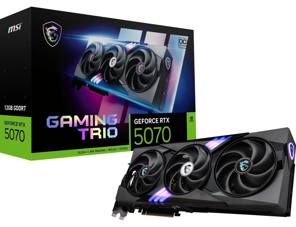 Msi Vga Nvidia Rtx 5070 12G Gaming Trio Oc Ddr7 Imagen del producto 