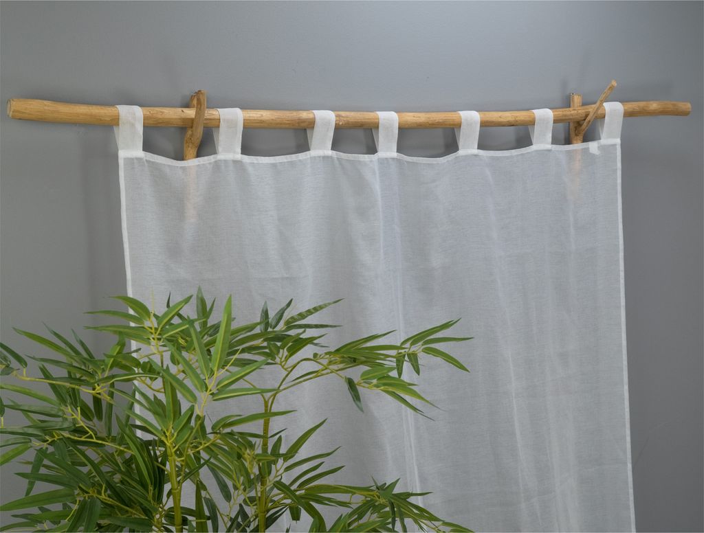 Gardinenstange Aus Massivholz - Stanzfrei Montierbar 18mm Durchmesser