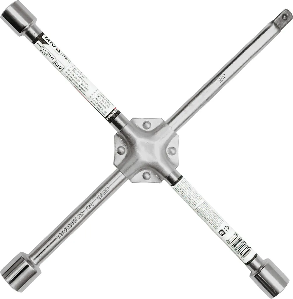 Clé de roue pour dépannage poids lourd 24-32 mm - Croix de roue