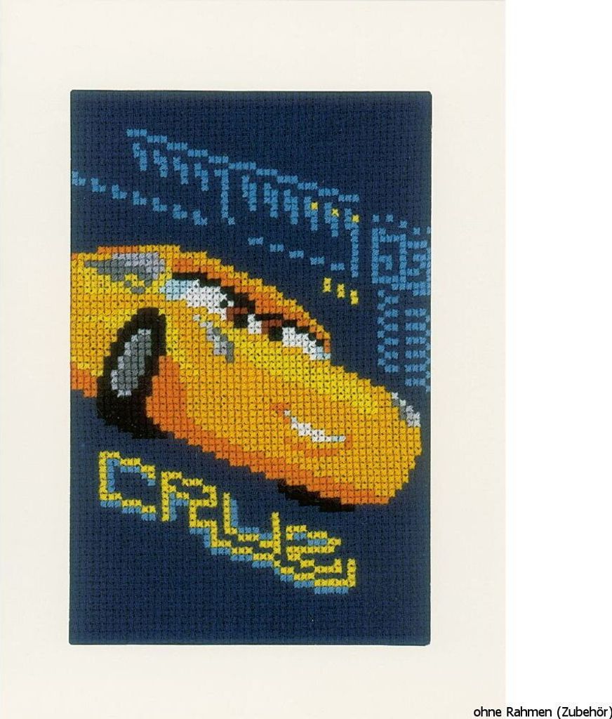 Auslaufmodell Vervaco Disney Grußkarten "Cars", 3er Set, Zählmuster
