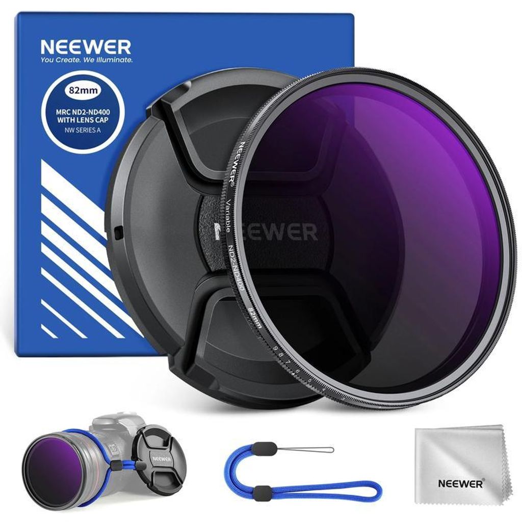 Neewer 67mm MRC variabler ND-Filter ND2-ND400 mit Produktbild 