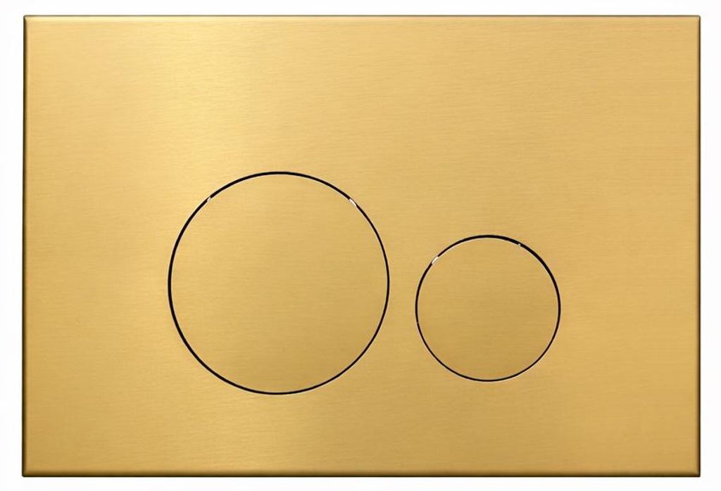 Drückerplatte Edelstahl Gold Gebürstet Kompatibel zu Produktbild 