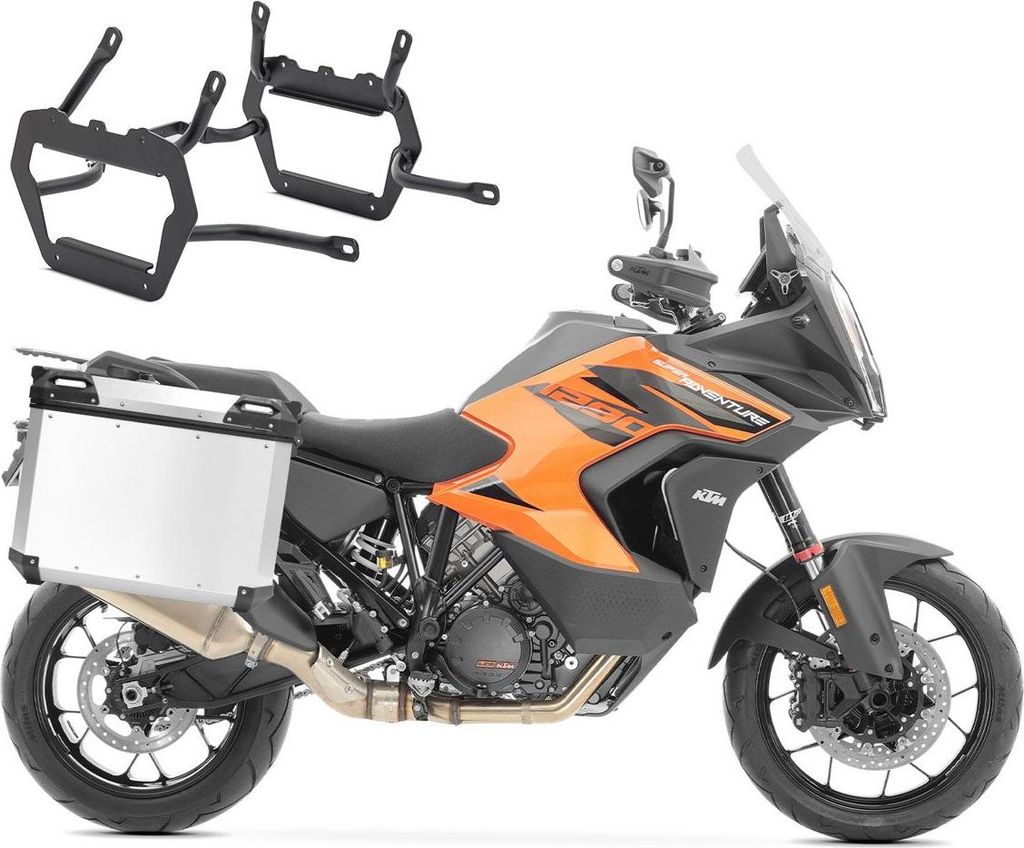 Alu-Koffer+ Kofferträger für KTM 1290 Super Adventure R / S 21-24 QP48