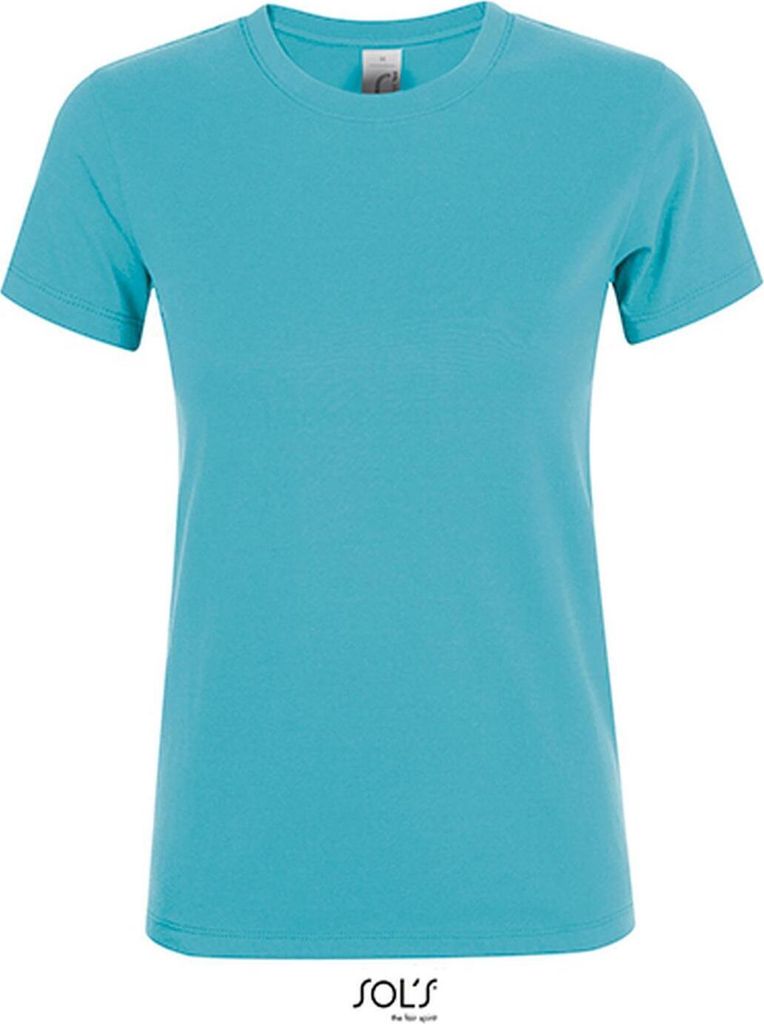 SOLs 01825 | Damen Regent T-Shirt / Halbgekämmte ringgesponnene Baumwolle - Farbe: Atoll Blue - Größe: XL