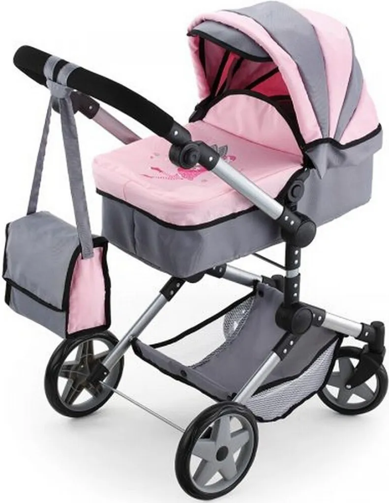 Poussette de poupée combinée Neo Pro pliable et compacte