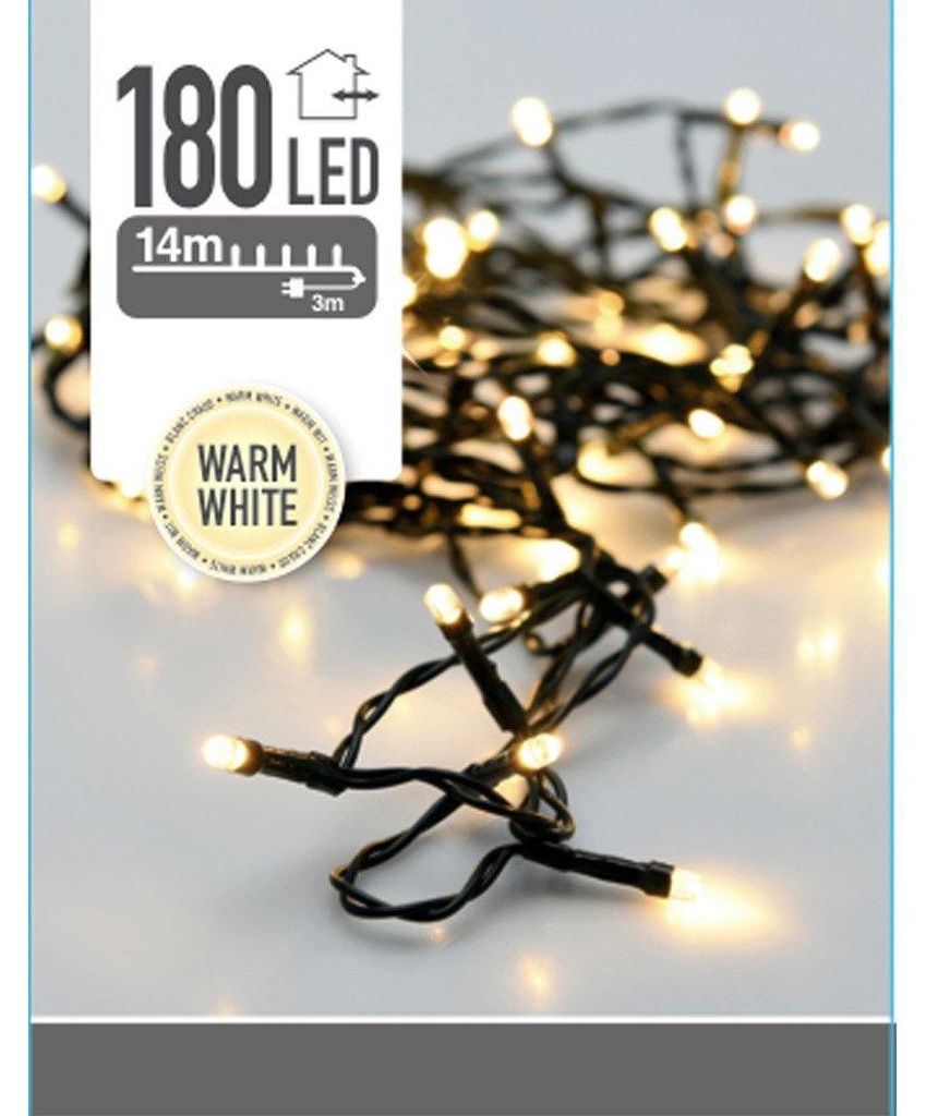 Nedis LICHTERKETTE 180 LED WW AUSSEN, Girlande, Grün, Weiß, Produktbild 