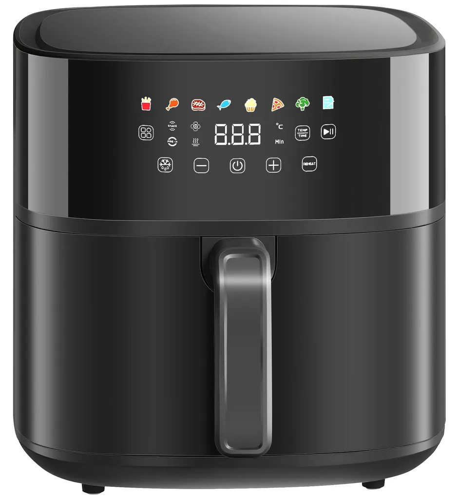 Air Fryer 8L pour Famille : Friteuse à air 1700W Repas Sains Rapides