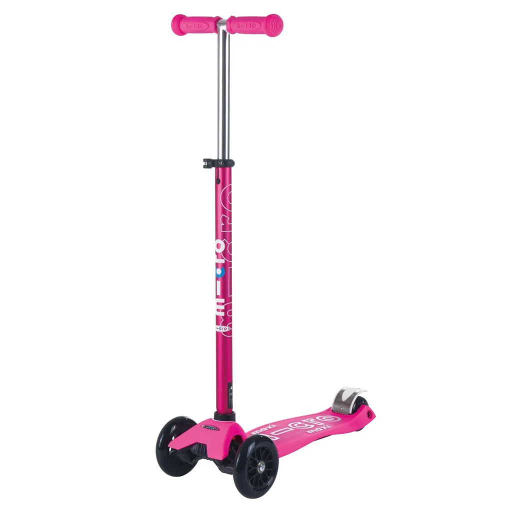 Maxi Micro Deluxe Shocking Pink : Trotteuse 3 Roues pour Enfant de 5-12 Ans