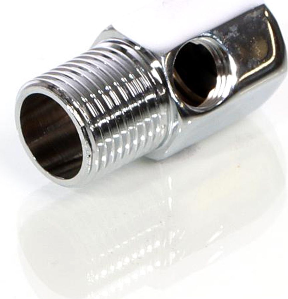 Naturewater Wasserhahn Adapter Eckventil mit 20,6 mm AG (1/2") / 20,6 mm IG (1/2") / 12,91 mm IG (1/4") für Trinkwasser, Osmose, Umkehrosmose (RO)