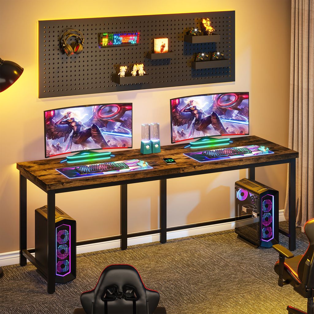 Tribesigns Doppelschreibtisch, 200cm Extra Lange Produktbild 7