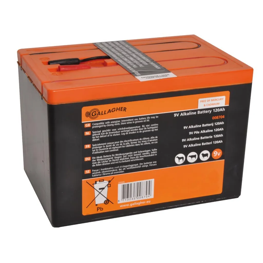 Batteria per Elettrificatore Gallagher 9V 120Ah Powerpack | Shop Online