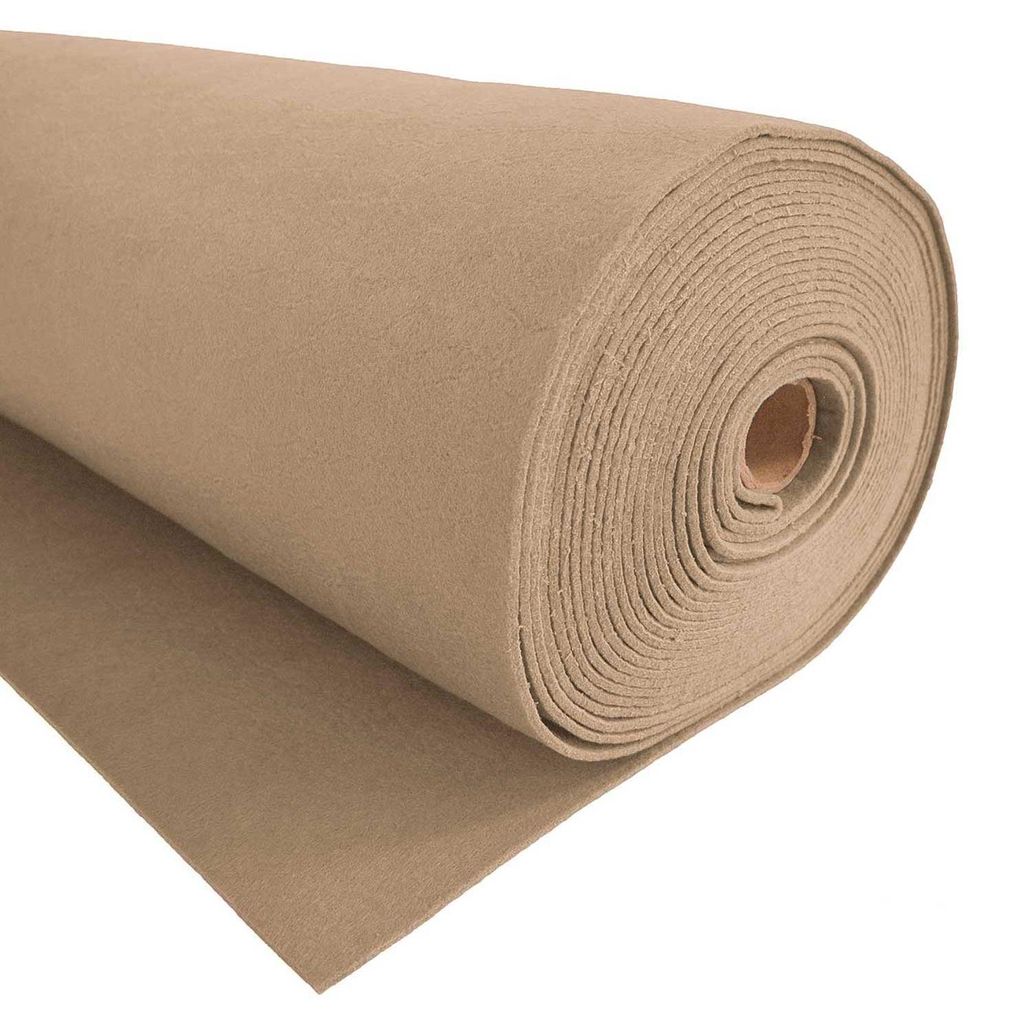 Bastelfilz 1m Meterware Filz 90cm x 1,5mm Dekofilz Taschenfilz Filzstoff 39 Farben hellbeige