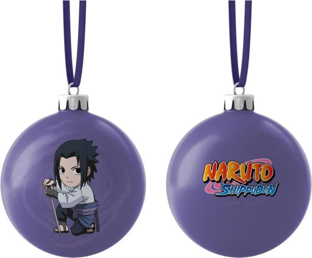 Figurines Naruto Chibi Sasuke de Noël : Décoration Incassable
