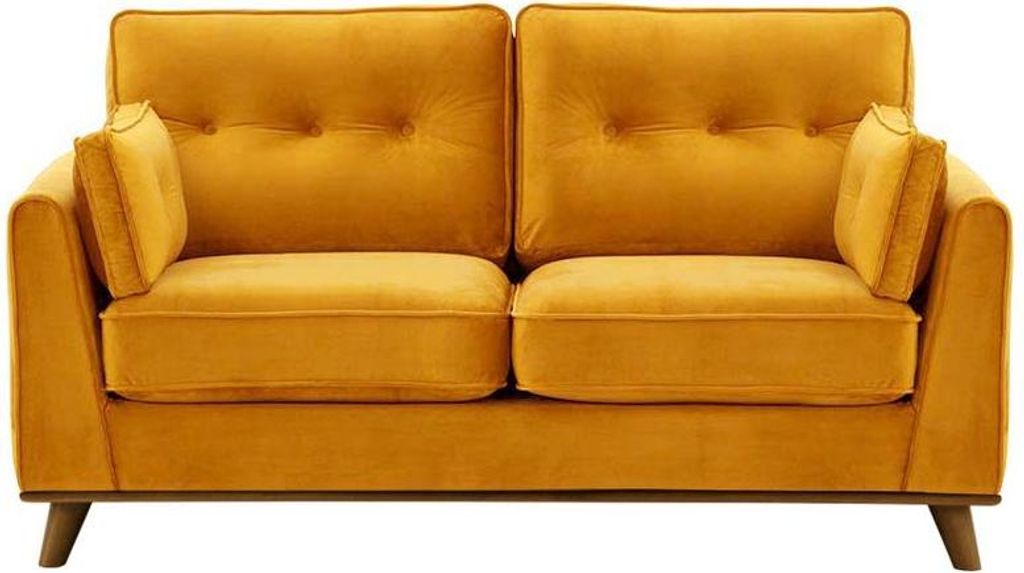 Zweisitzer-Sofa Farrow-Velluto 8-dark oak