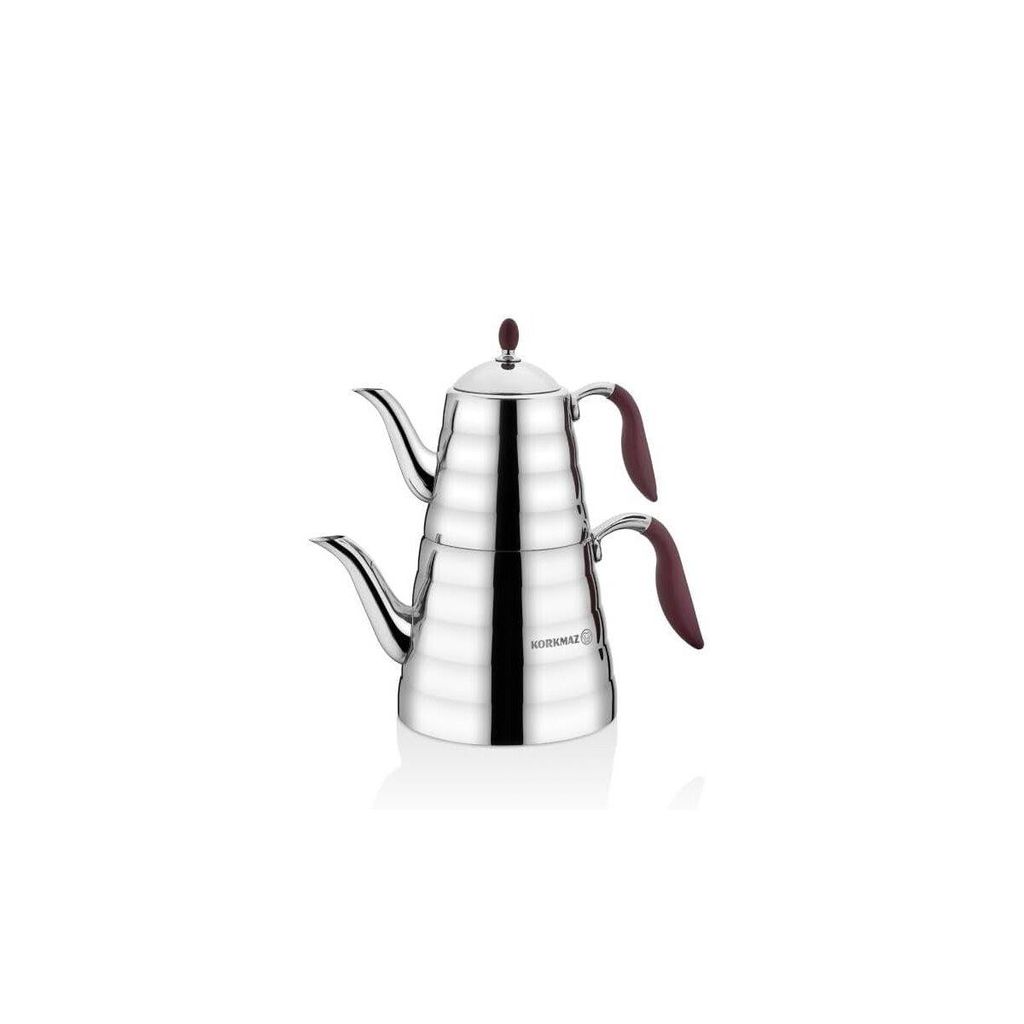 Korkmaz Viva Théière 1,1L/2,5L en acier inoxydable de haute Image du produit 