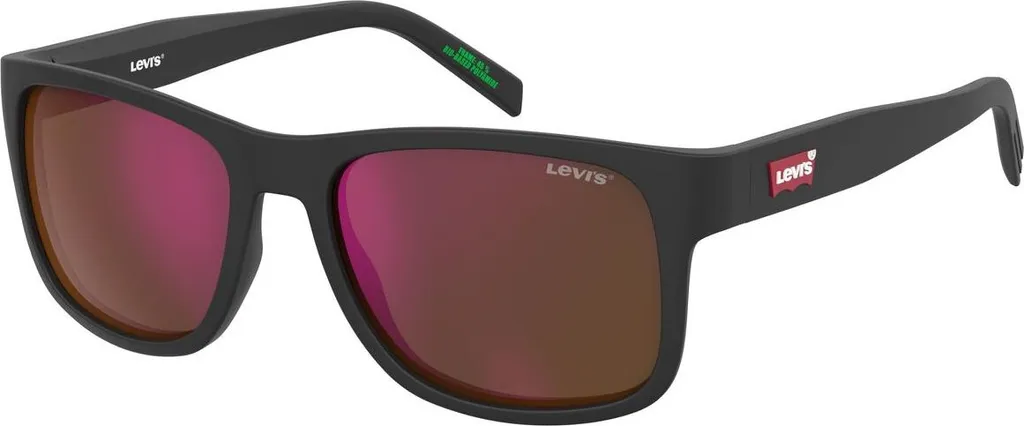Levi's LV-5080-S-003 Occhiali da Sole Uomo Rettangolari ø 56 mm - Neri