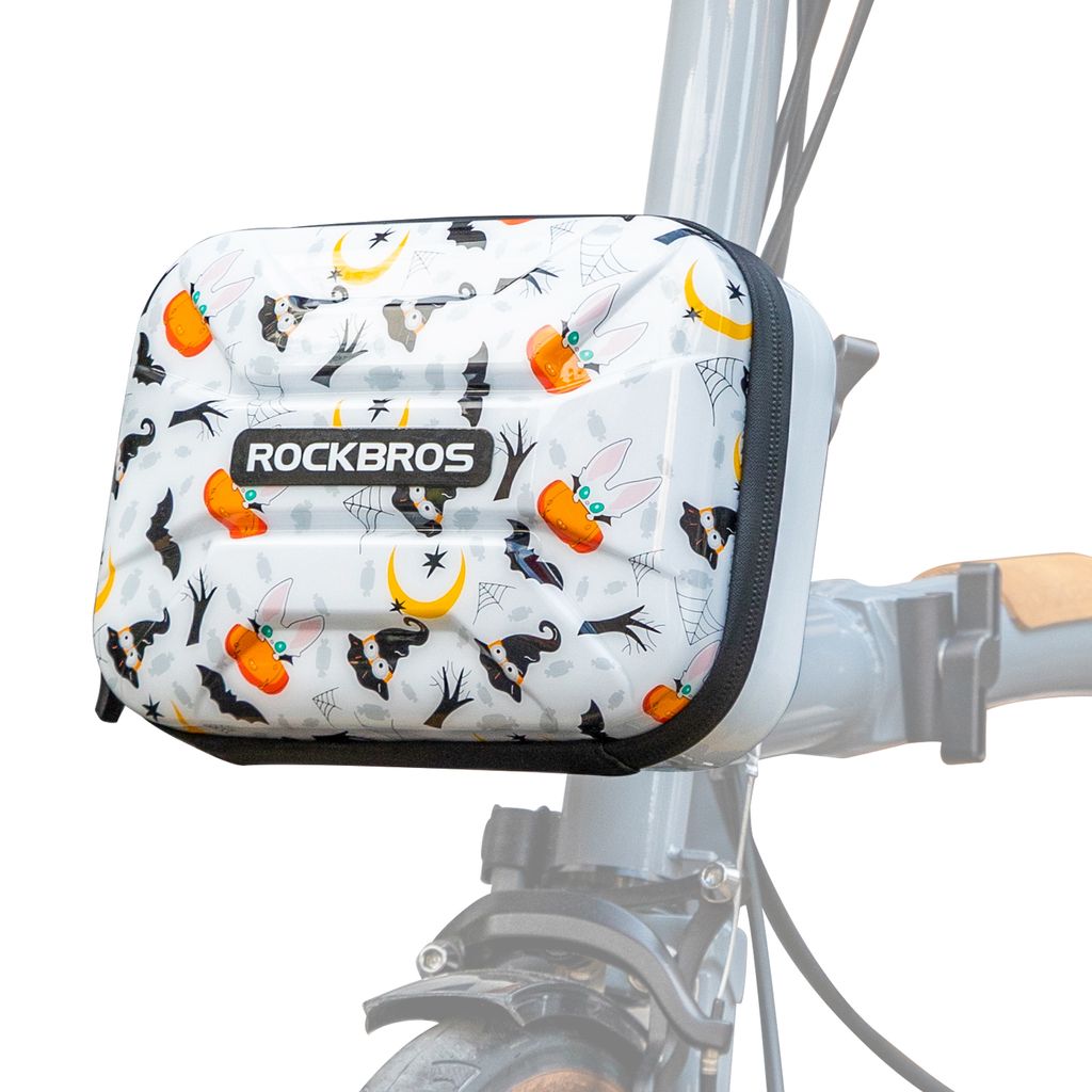 ROCKBROS Fronttasche Lenkertasche Fahrrad Rahmentasche PC MTB 1,9L Weiß