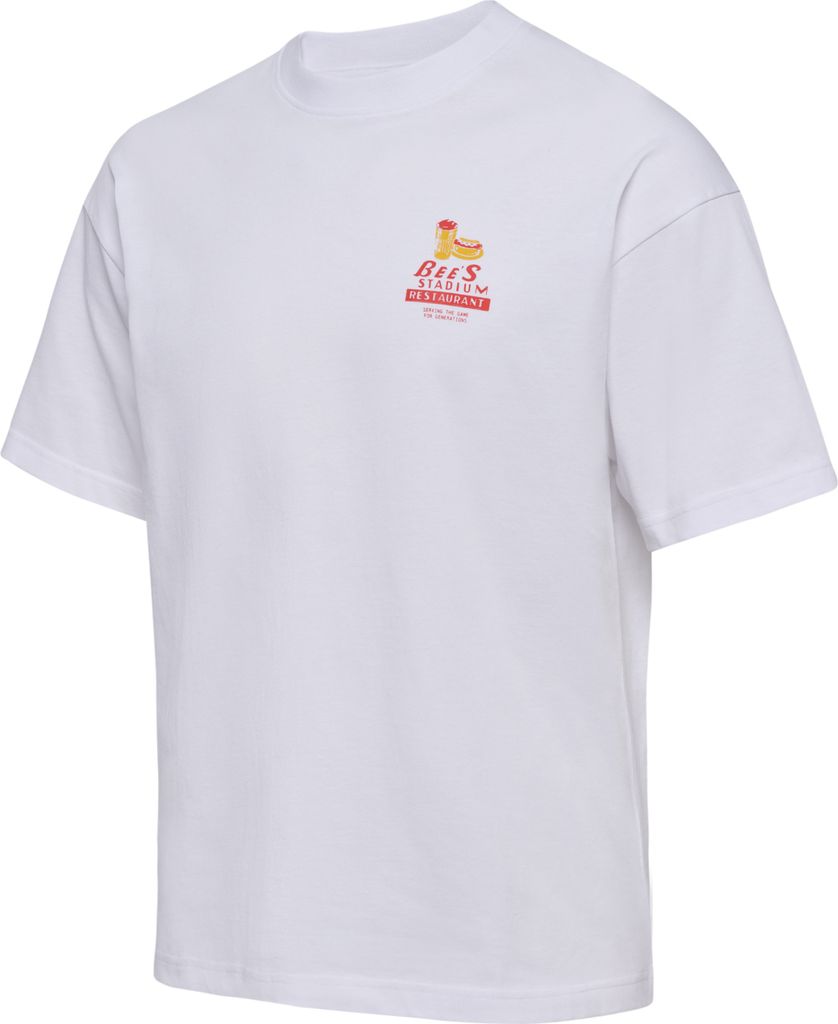 Hummel Hmlloose T-Shirt S/S Bees Stadium - white/eden, Größe:XL