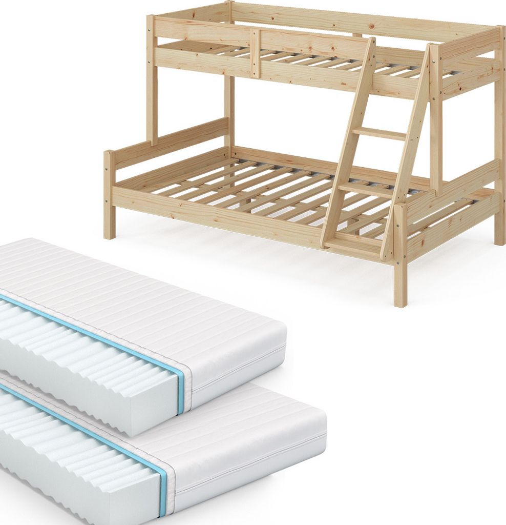 Patrová postel Vitalispa Everest Přírodní dřevo 120x200 / Obrázek produktu 